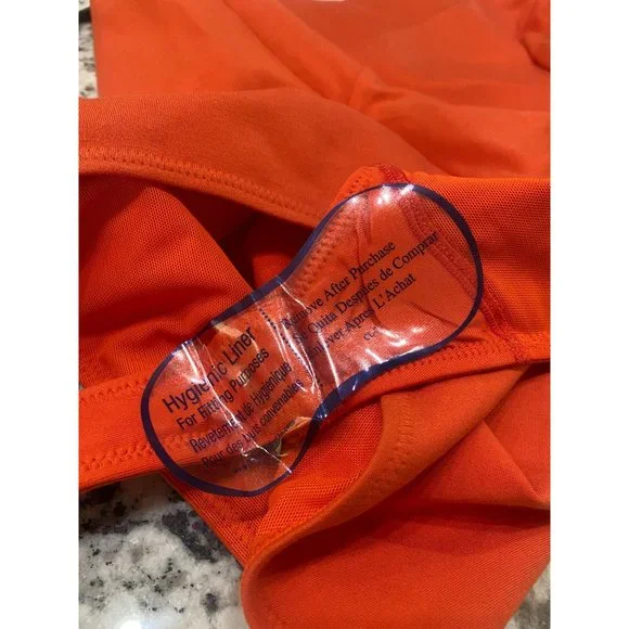 NBD Aaliyah Bodysuit Red Orange Women's Size Small - Picture 11 of 12